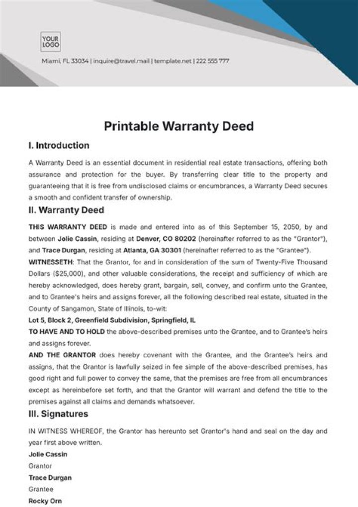 Does a warranty deed mean you own the property