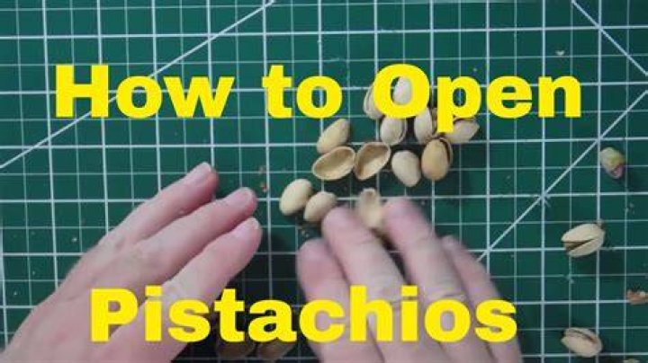 How do you open closed pistachios