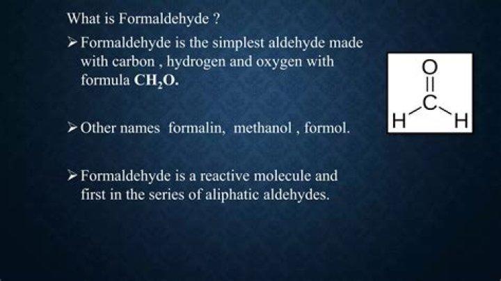 What can absorb formaldehyde