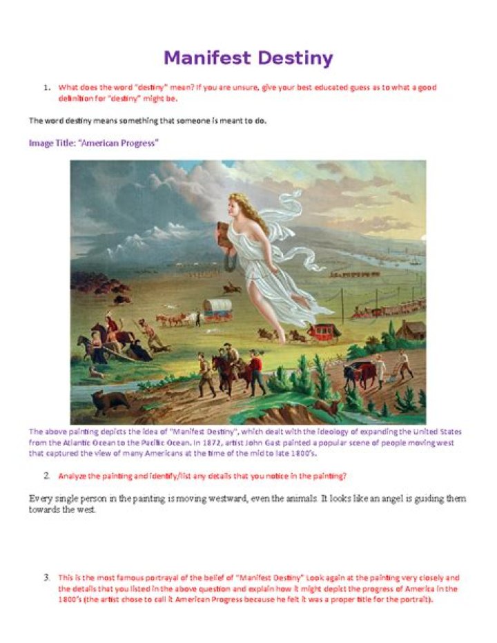 What is manifest destiny in simple terms