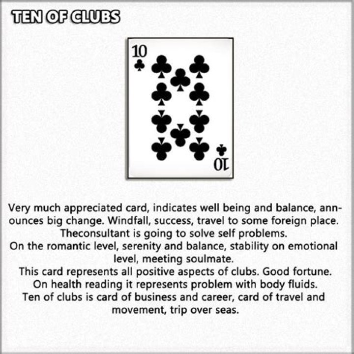 What is the 6 of clubs in Tarot