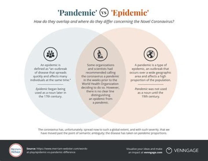 What is the difference between an epidemic and a pandemic