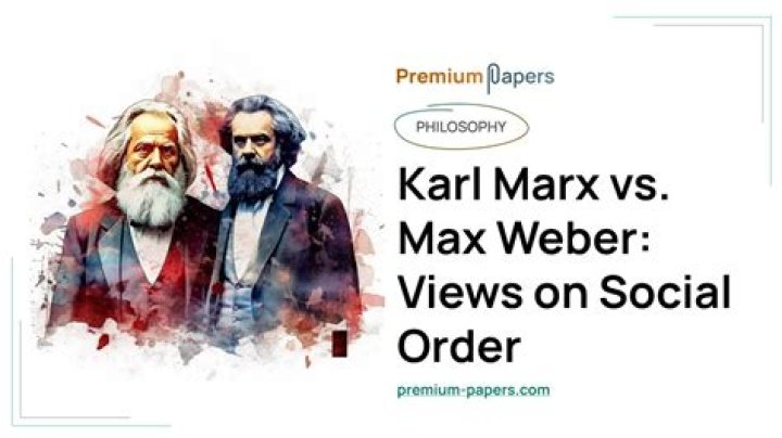 What is the difference between Marx and Weber