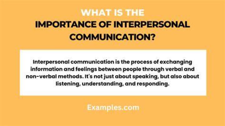 What is the importance of interpersonal communication