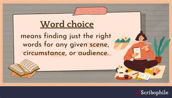 What is word choice in literature
