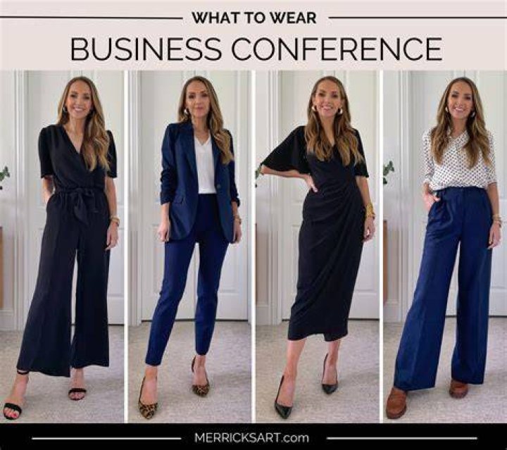 What should a woman wear to a medical conference