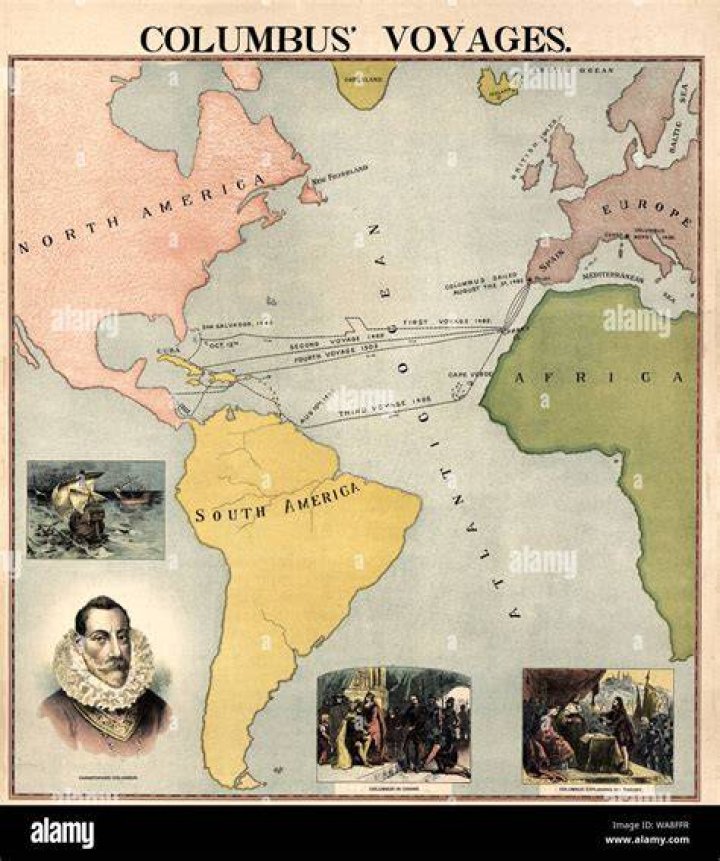 Where did Columbus Land South America