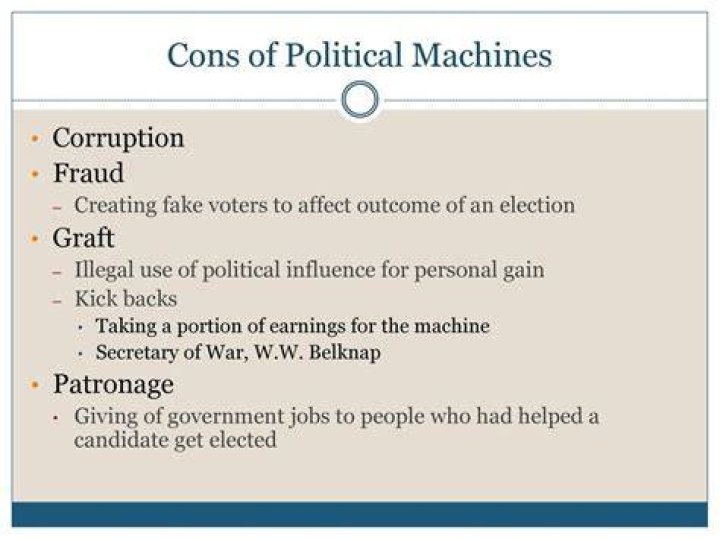 Why were the political machines difficult to break up